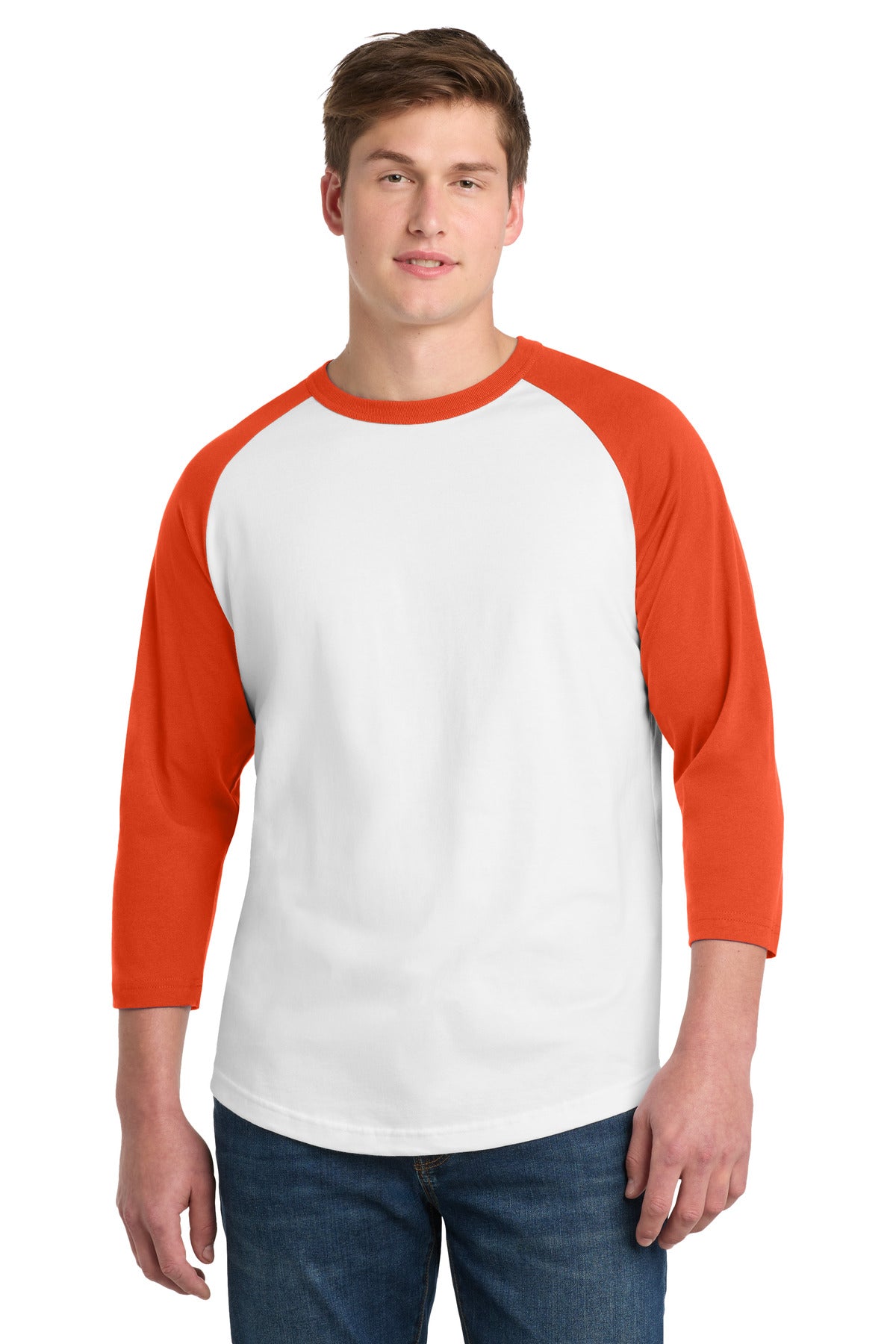 White/ Deep Orange color variant