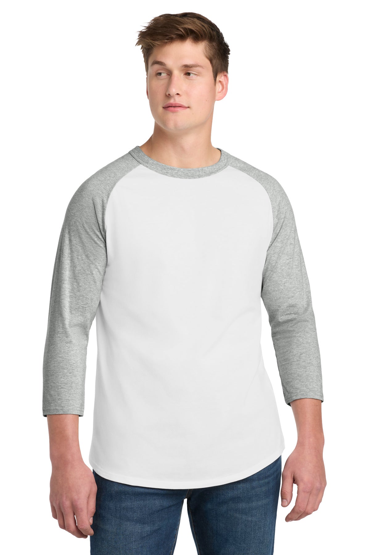 White/ Heather Grey color variant