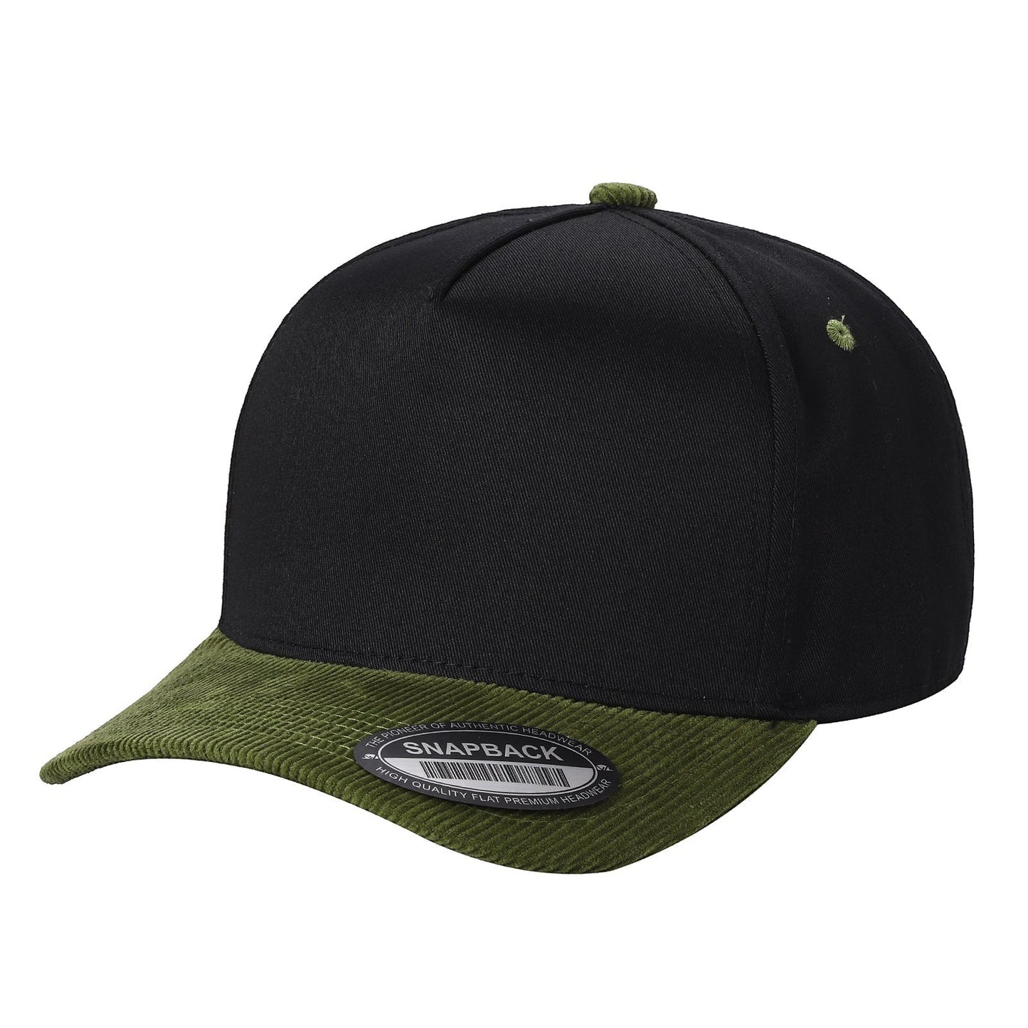 Unbranded 5 Panel Hat with Corduroy Bill