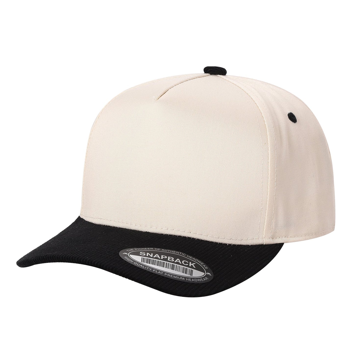 Unbranded 5 Panel Hat with Corduroy Bill