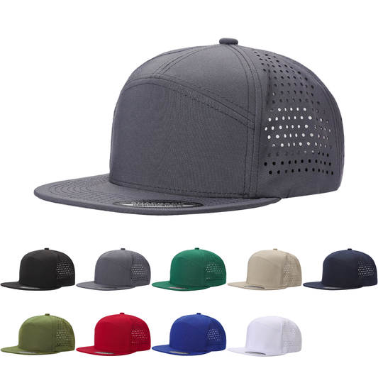 Unbranded 7 Panel Perforated Hat Laser Vented Cap - Star Hats & Embroidery