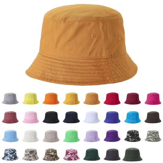 Unbranded Bucket Hat, Blank Sun Bucket Cap - Star Hats & Embroidery