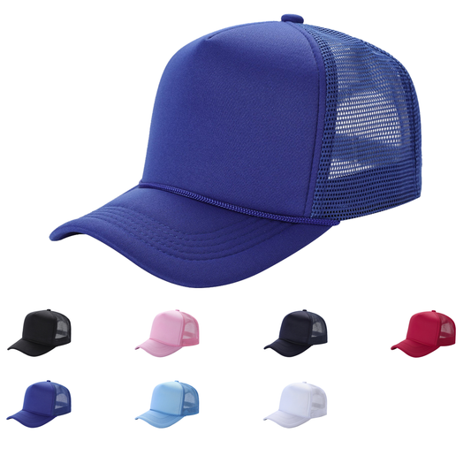 Unbranded Kids Foam Trucker Hat Mesh Back, Sponge Cap - Star Hats & Embroidery