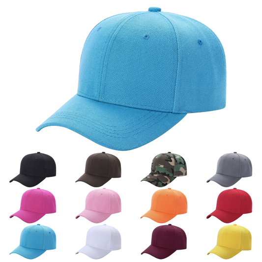Unbranded Kids Baseball Cap Youth Hat - Star Hats & Embroidery