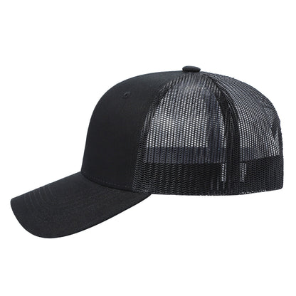 Unbranded 6-Panel Curve Trucker Hat, Blank Mesh Back Cap