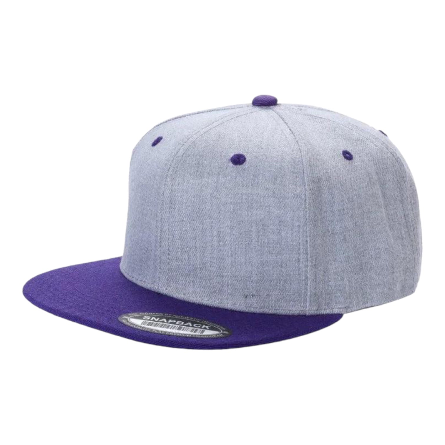 Heather Grey/Purple color variant