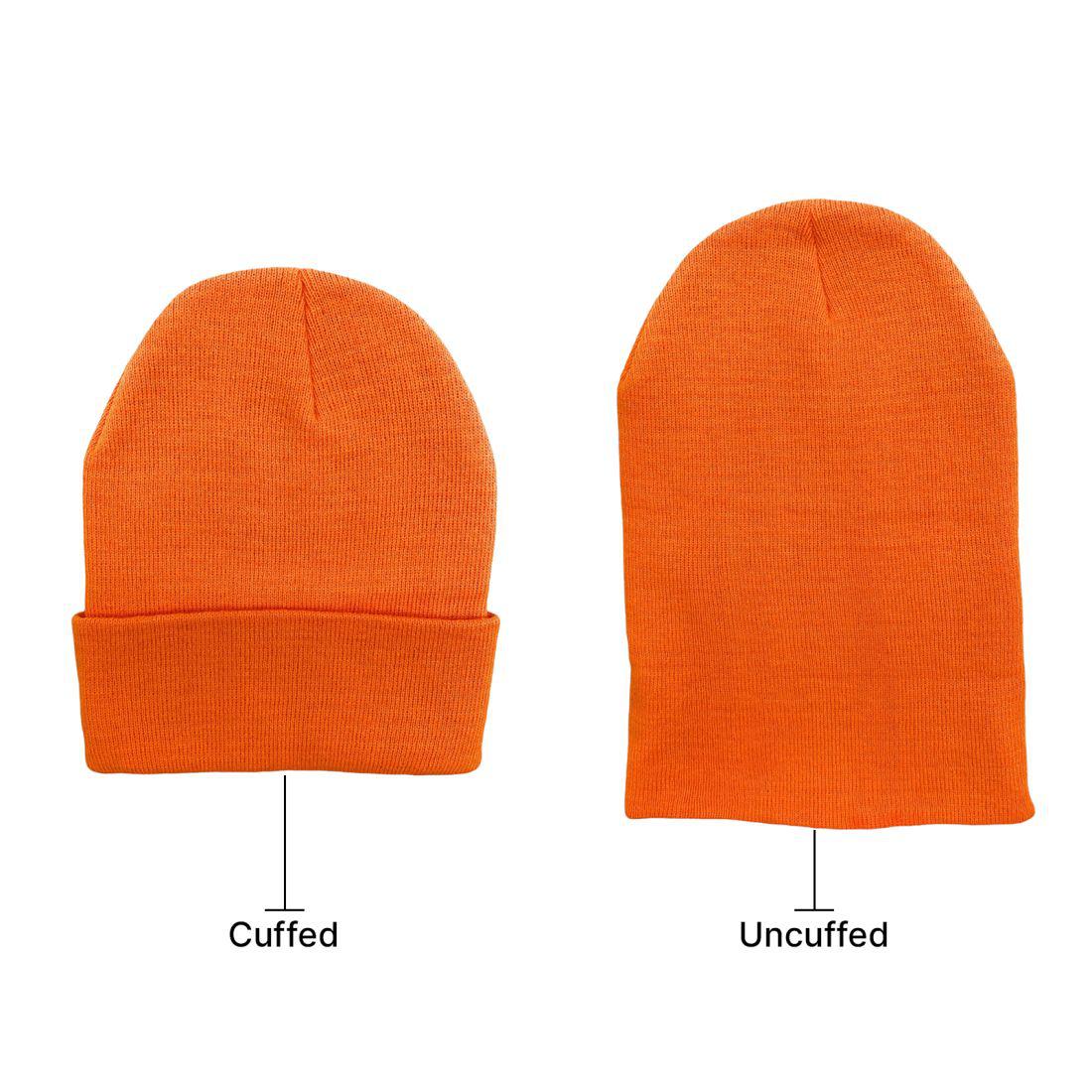 Beanies Caps Toboggan Cuffed Soft Knit in Bulk Multi-Color Plain Blank Wholesale Lot