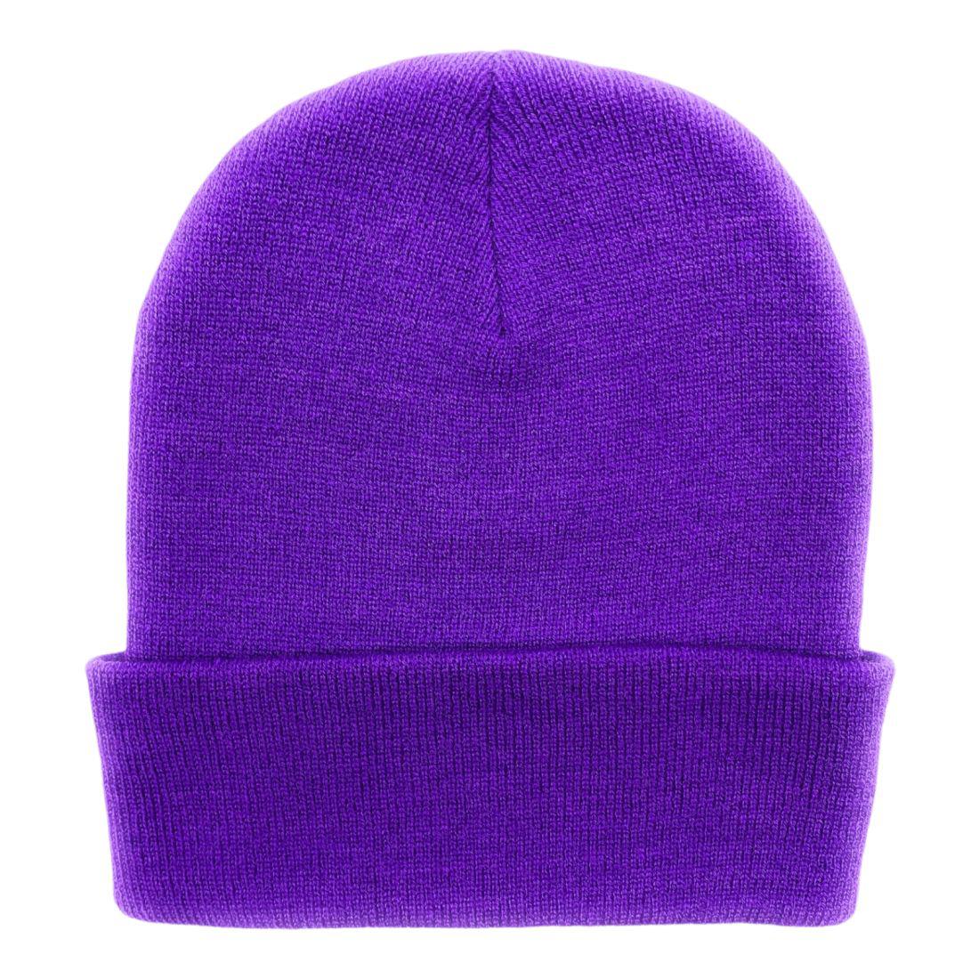 Beanies Caps Toboggan Cuffed Soft Knit in Bulk Multi-Color Plain Blank Wholesale Lot