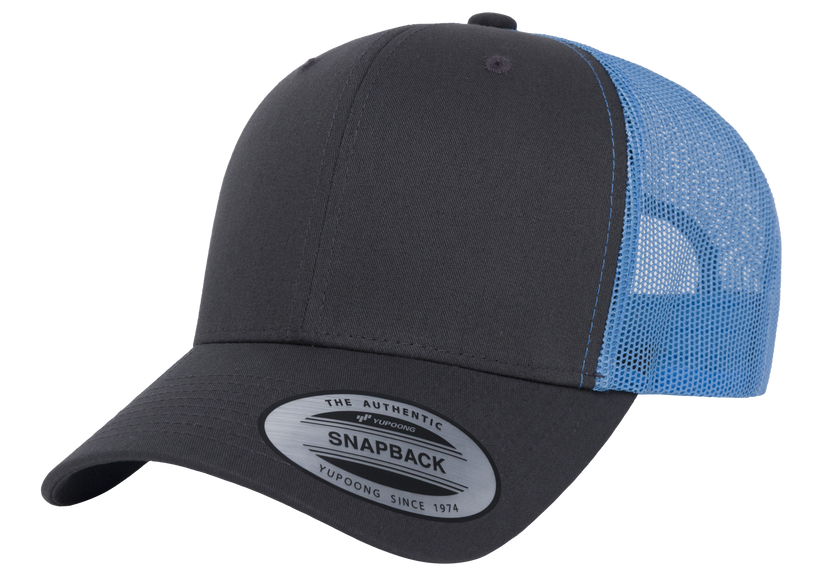 Yupoong 6606T Retro Trucker Hat Baseball Cap with Mesh Back, 2-Tone Colors - YP Classics