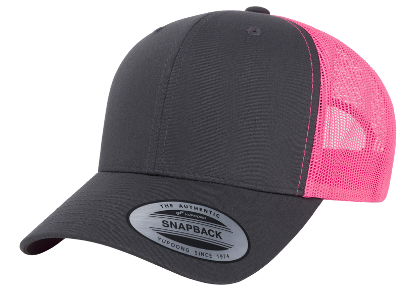 Yupoong 6606T Retro Trucker Hat Baseball Cap with Mesh Back, 2-Tone Colors - YP Classics