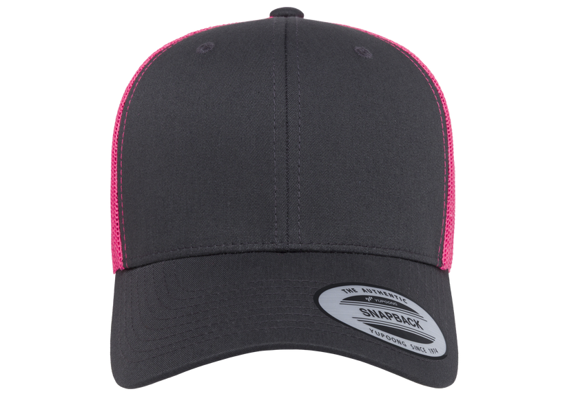Yupoong 6606T Retro Trucker Hat Baseball Cap with Mesh Back, 2-Tone Colors - YP Classics