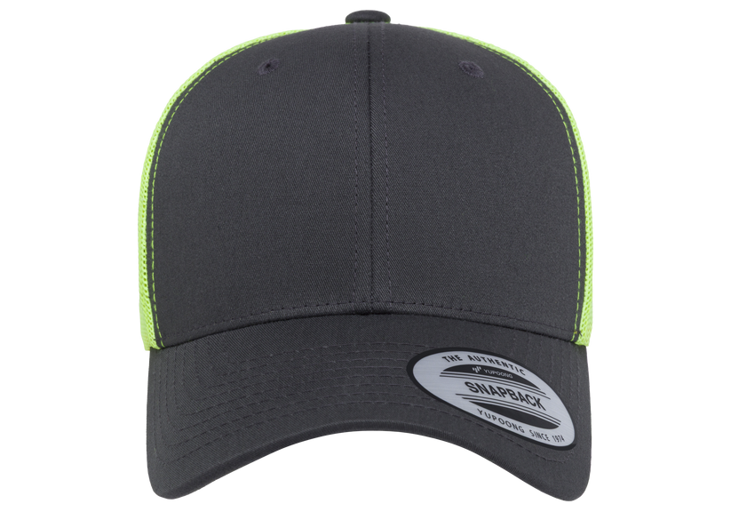 Yupoong 6606T Retro Trucker Hat Baseball Cap with Mesh Back, 2-Tone Colors - YP Classics