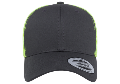 Yupoong 6606T Retro Trucker Hat Baseball Cap with Mesh Back, 2-Tone Colors - YP Classics