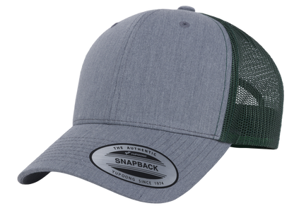 Yupoong 6606T Retro Trucker Hat Baseball Cap with Mesh Back, 2-Tone Colors - YP Classics