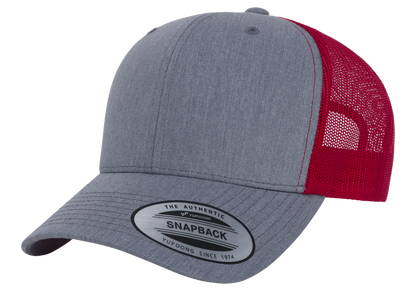 Yupoong 6606T Retro Trucker Hat Baseball Cap with Mesh Back, 2-Tone Colors - YP Classics