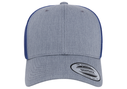 Yupoong 6606T Retro Trucker Hat Baseball Cap with Mesh Back, 2-Tone Colors - YP Classics