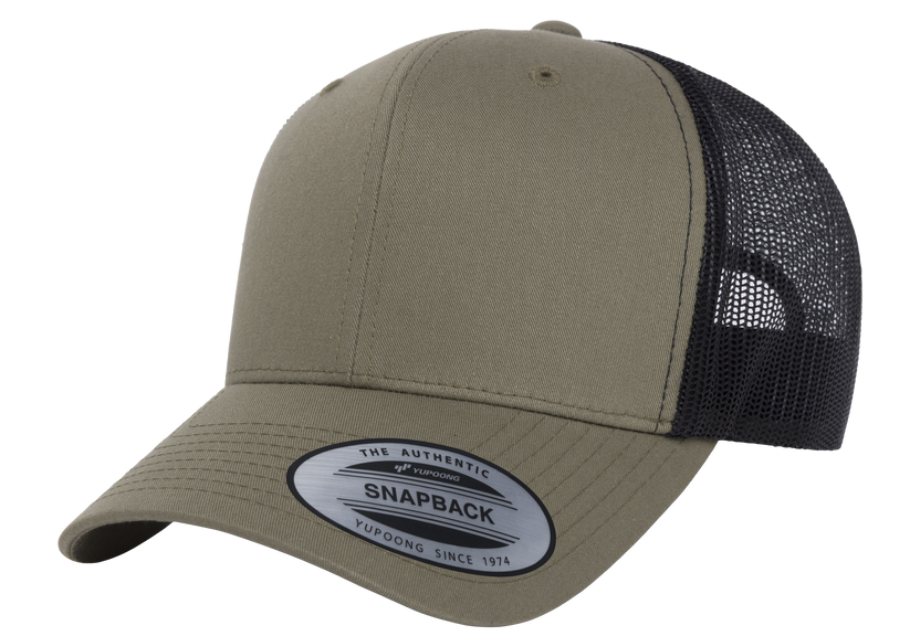Yupoong 6606T Retro Trucker Hat Baseball Cap with Mesh Back, 2-Tone Colors - YP Classics