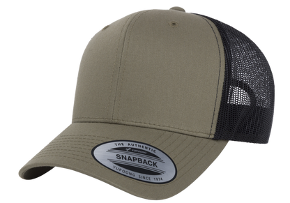 Yupoong 6606T Retro Trucker Hat Baseball Cap with Mesh Back, 2-Tone Colors - YP Classics