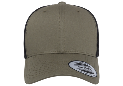 Yupoong 6606T Retro Trucker Hat Baseball Cap with Mesh Back, 2-Tone Colors - YP Classics
