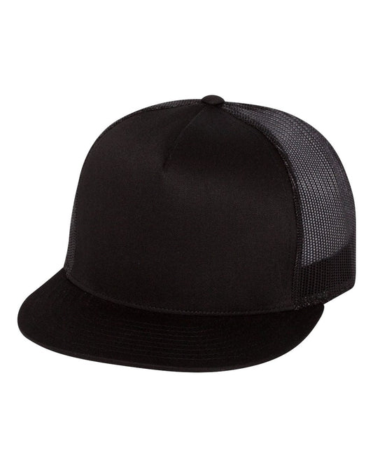 YP Classics, Yupoong 6006 Flat Bill Trucker Cap - 6006 - Star Hats & Embroidery