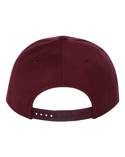 YP Classics Yupoong 6089 Premium Flat Bill Snapback Cap - 6089M