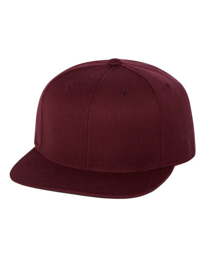 YP Classics Yupoong 6089 Premium Flat Bill Snapback Cap - 6089M