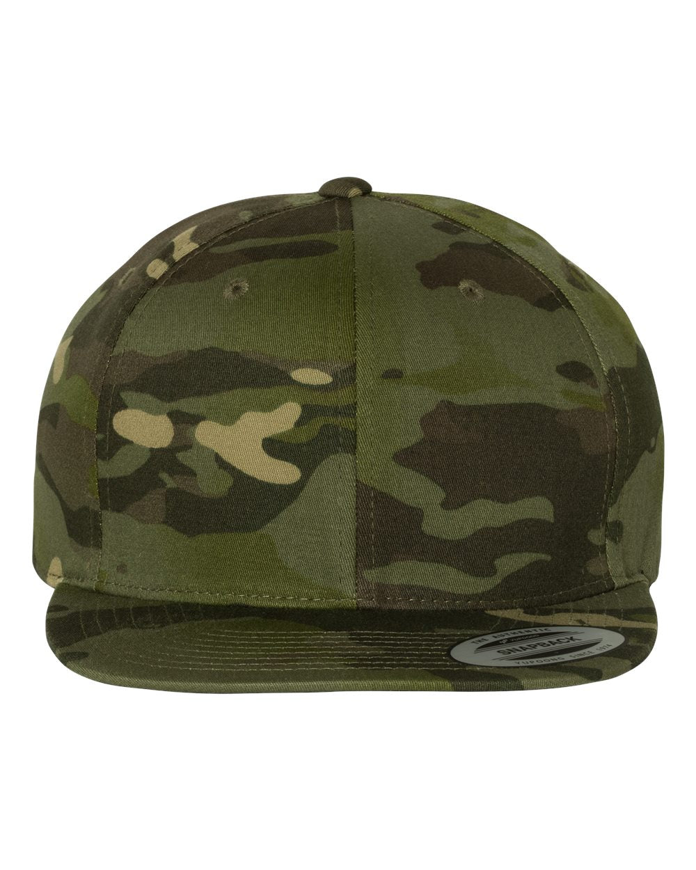 YP Classics Yupoong 6089 Premium Flat Bill Snapback Cap - 6089M