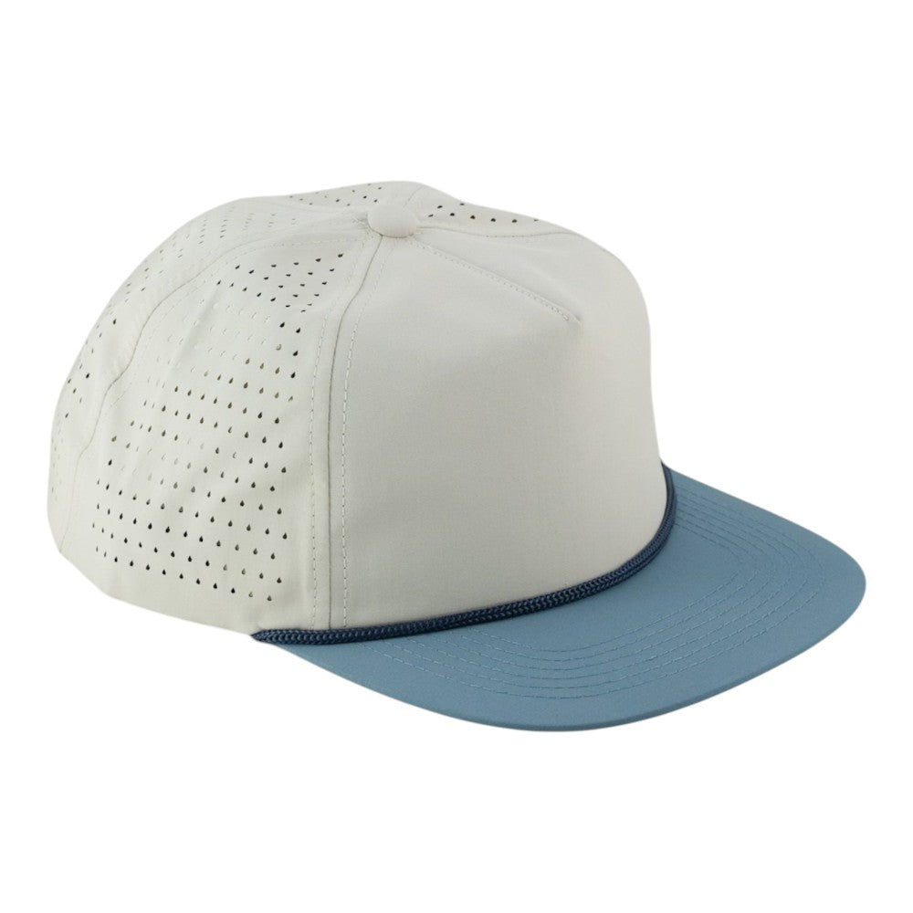 Youth Perforated Bone-Steel Blue / Navy Rope color variant