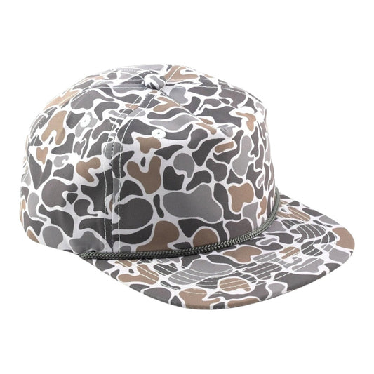 Blank Rope Hats Camo 5 Panel Youth Snapback Hat - Star Hats & Embroidery