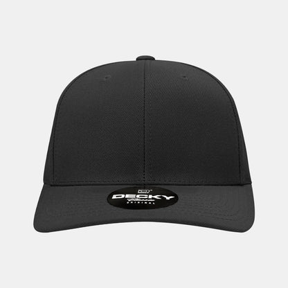 Decky 1015 Mid Profile Snapback Hats 6 Panel Baseball Caps Curved Bill Blank