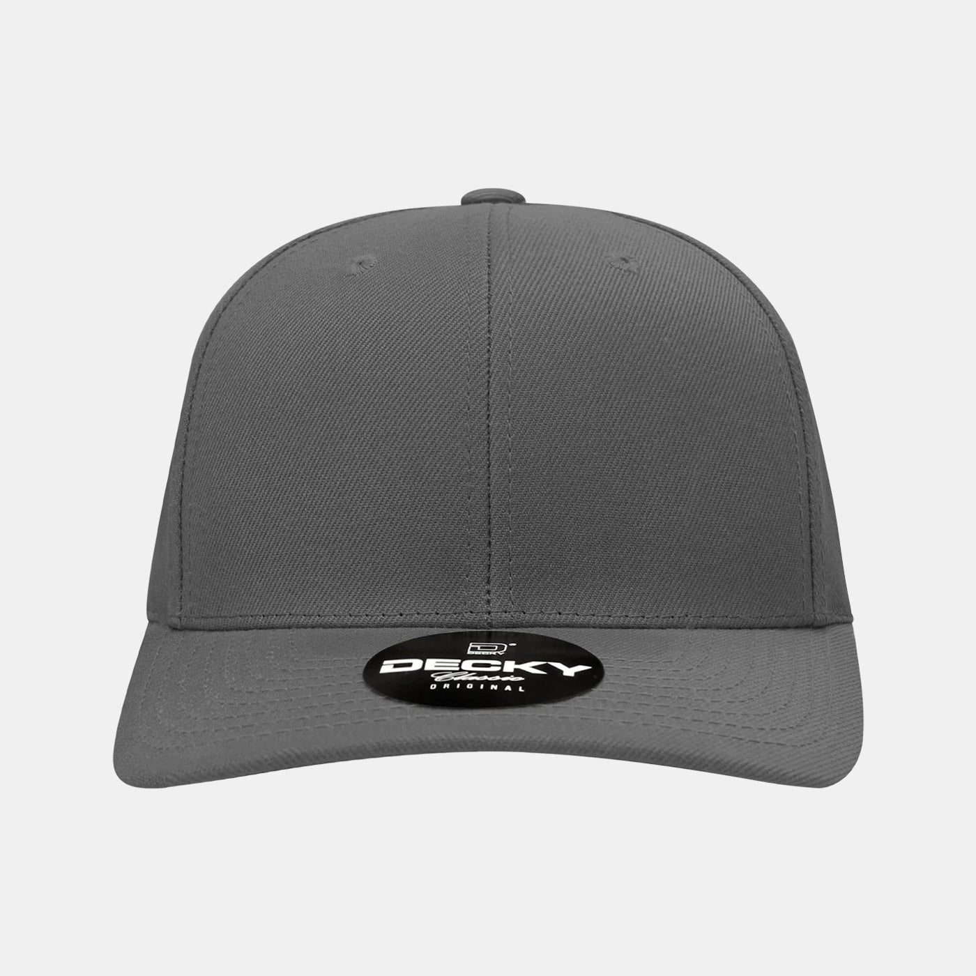 Decky 1015 Mid Profile Snapback Hats 6 Panel Baseball Caps Curved Bill Blank