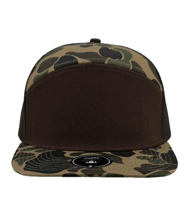 Zapped Headwear Cobra Flat Bill Cap Trucker Mesh Back