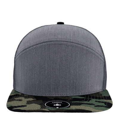 Zapped Headwear Cobra Flat Bill Cap Trucker Mesh Back