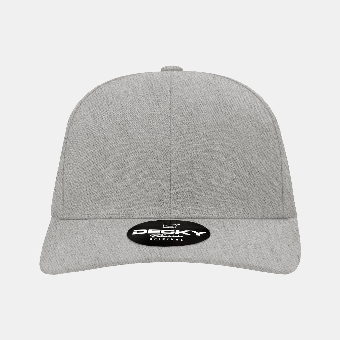 Decky 1015 Mid Profile Snapback Hats 6 Panel Baseball Caps Curved Bill Blank