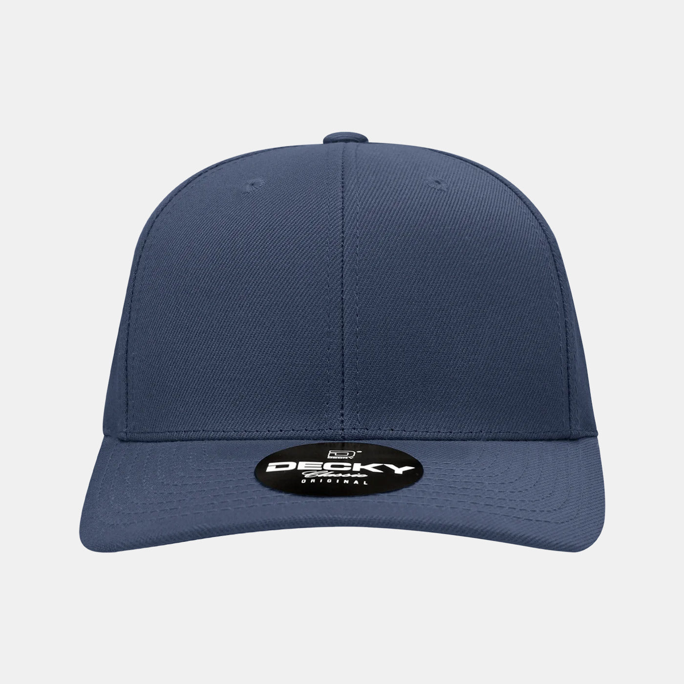Decky 1015 Mid Profile Snapback Hats 6 Panel Baseball Caps Curved Bill Blank
