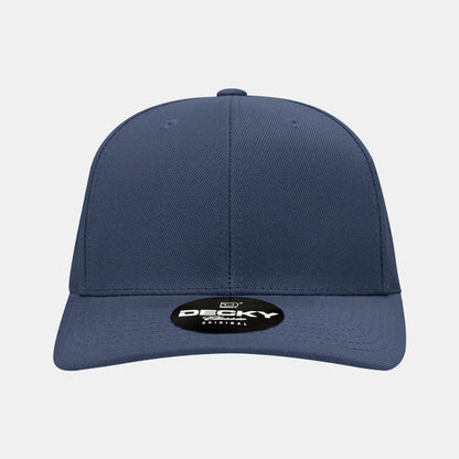 Decky 1015 Mid Profile Snapback Hats 6 Panel Baseball Caps Curved Bill Blank
