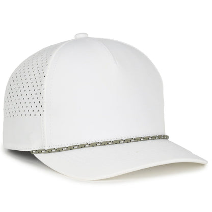 Outdoor Cap OC551PF Perforated Performance 5-Panel Hat with Cord