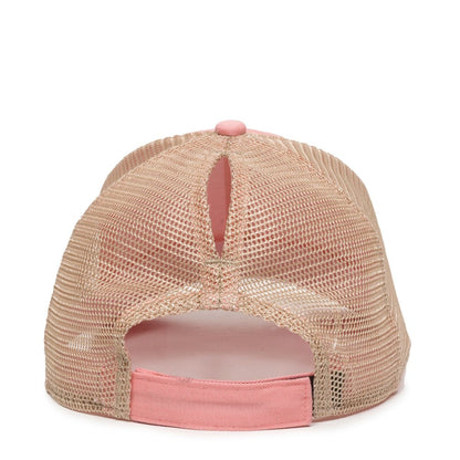 Outdoor Cap PNY-100M Ladies Fit Ponytail Mesh Back Hat