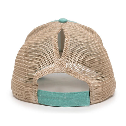 Outdoor Cap PNY-100M Ladies Fit Ponytail Mesh Back Hat