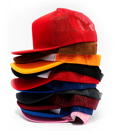 Bundle of colourful hats 
