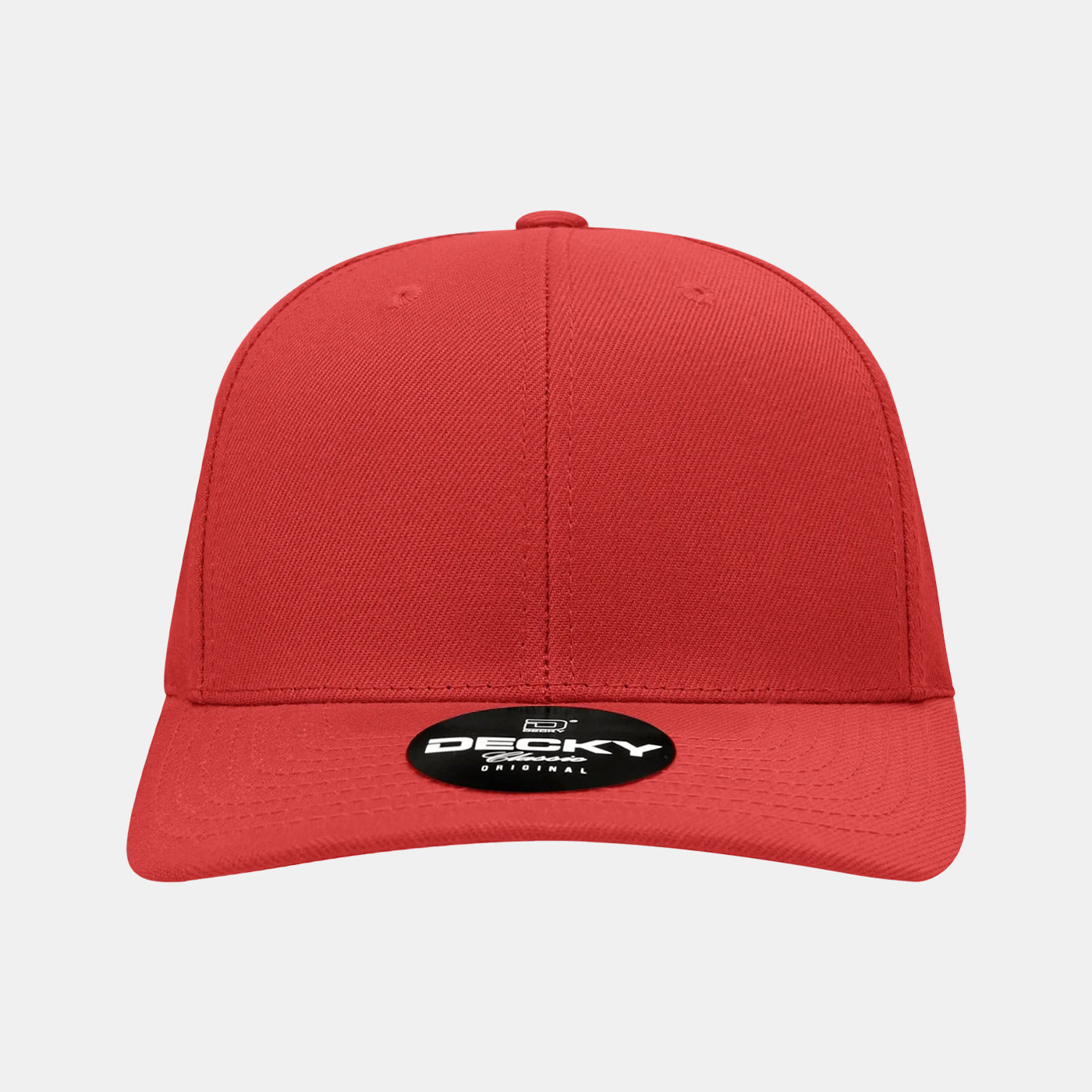 Decky 1015 Mid Profile Snapback Hats 6 Panel Baseball Caps Curved Bill Blank