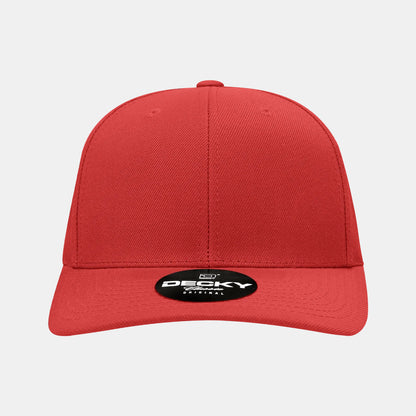 Decky 1015 Mid Profile Snapback Hats 6 Panel Baseball Caps Curved Bill Blank