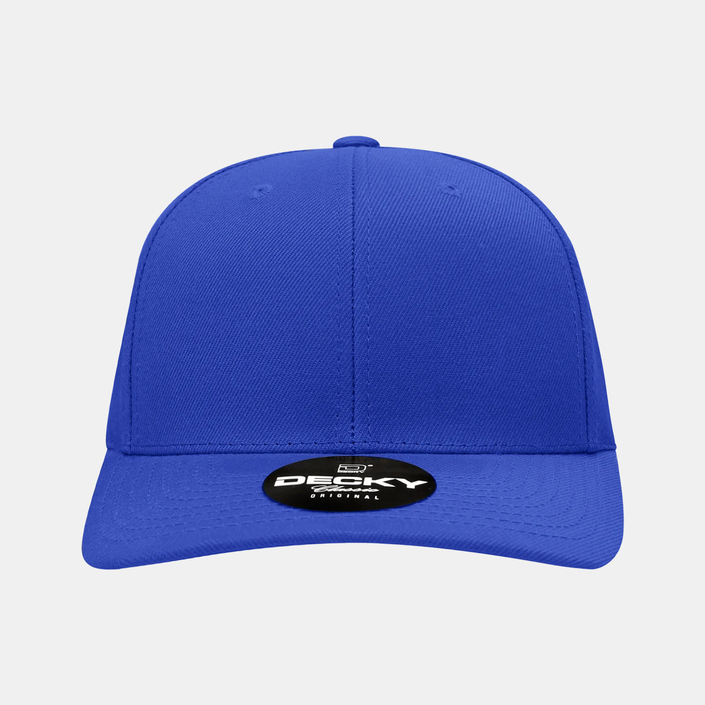 Decky 1015 Mid Profile Snapback Hats 6 Panel Baseball Caps Curved Bill Blank