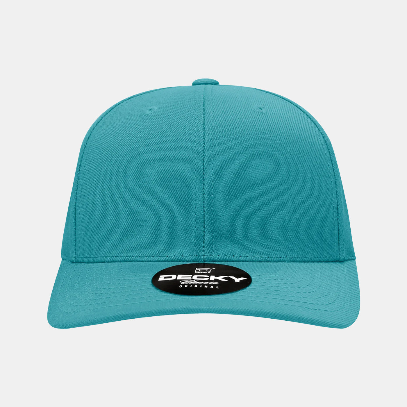 Decky 1015 Mid Profile Snapback Hats 6 Panel Baseball Caps Curved Bill Blank