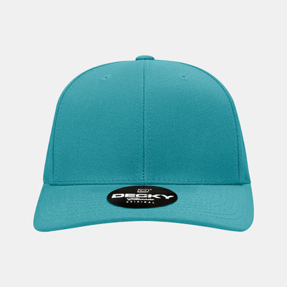 Decky 1015 Mid Profile Snapback Hats 6 Panel Baseball Caps Curved Bill Blank