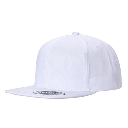 Unbranded Snapback Hat, Blank Flat Bill Cap