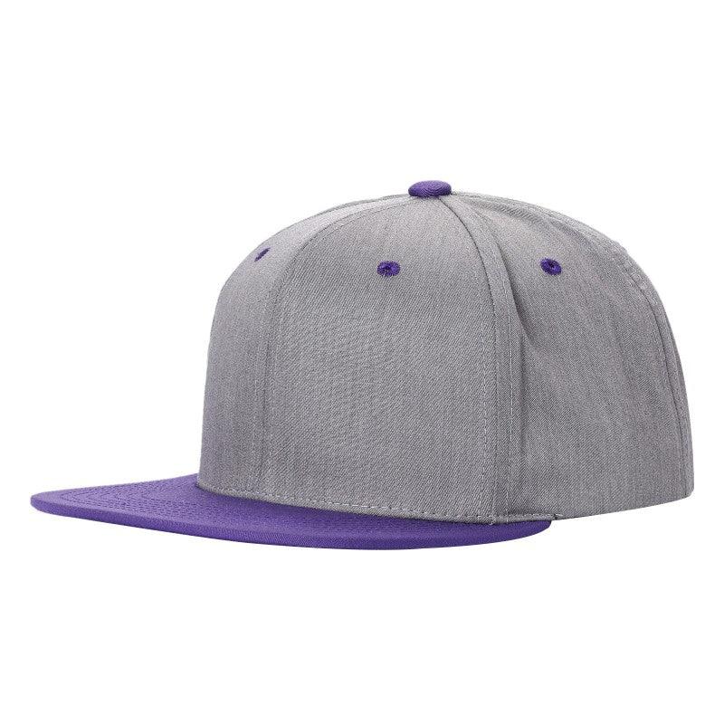 Unbranded Snapback Hat, Blank Flat Bill Cap