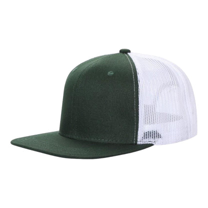 Unbranded 6-Panel Trucker Hat, Blank Flat Bill Mesh Cap