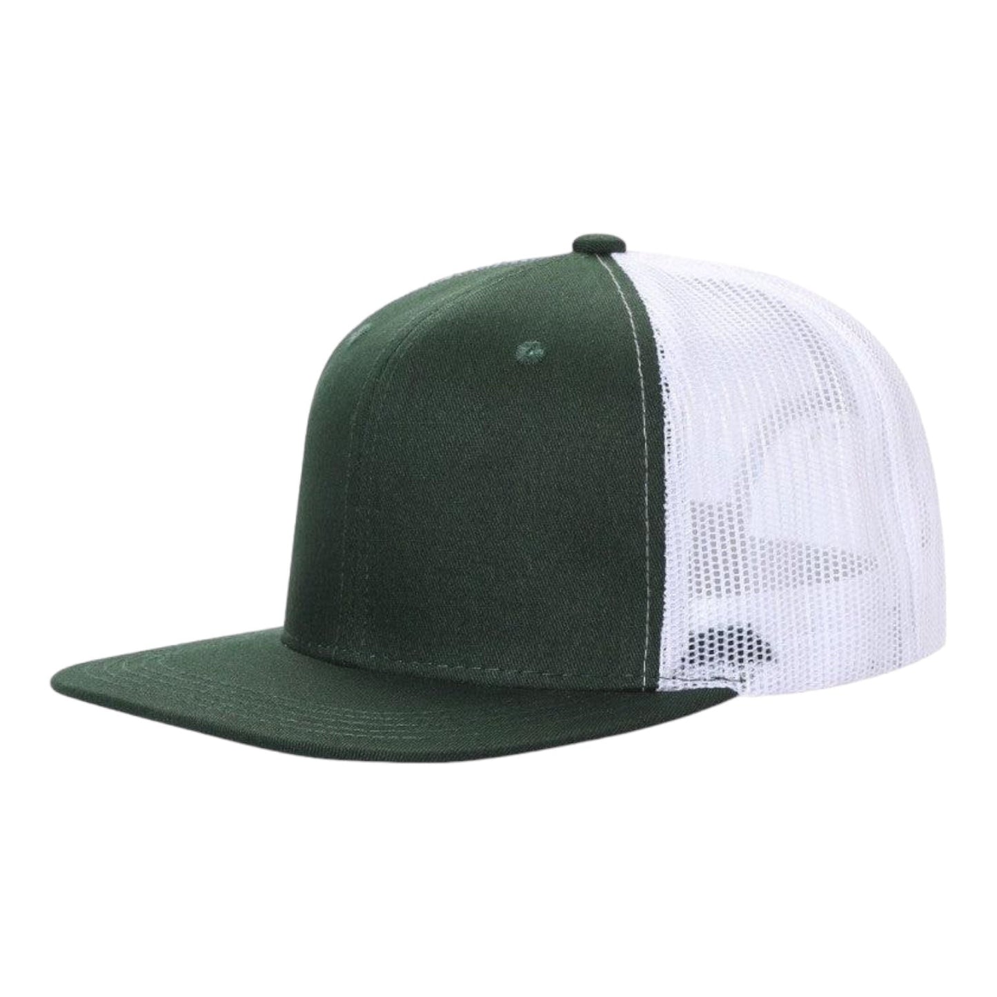 Unbranded 6-Panel Trucker Hat, Blank Flat Bill Mesh Cap