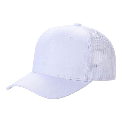 Unbranded 6-Panel Curve Trucker Hat, Blank Mesh Back Cap